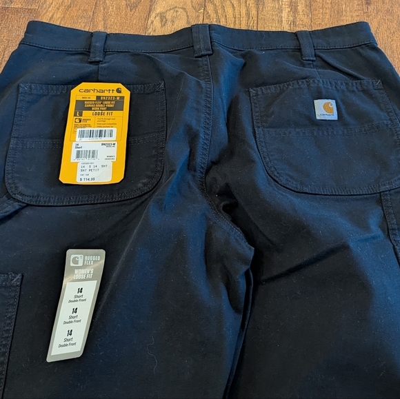 Carhartt Women's Rugged Flex Canvas Double Front Work Pants Size 12 or 14 Short - Picture 6 of 17